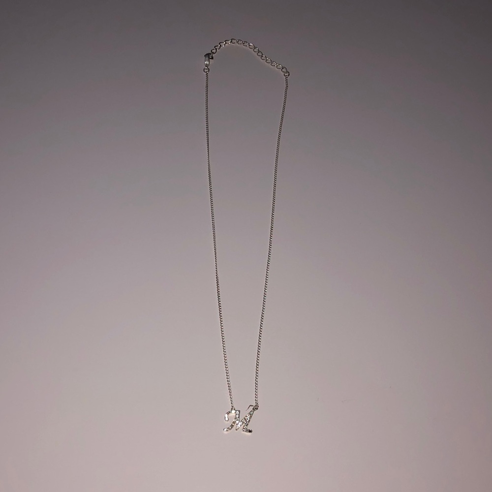 🏋️‍♂️ Sterling Silver “M” Necklace
